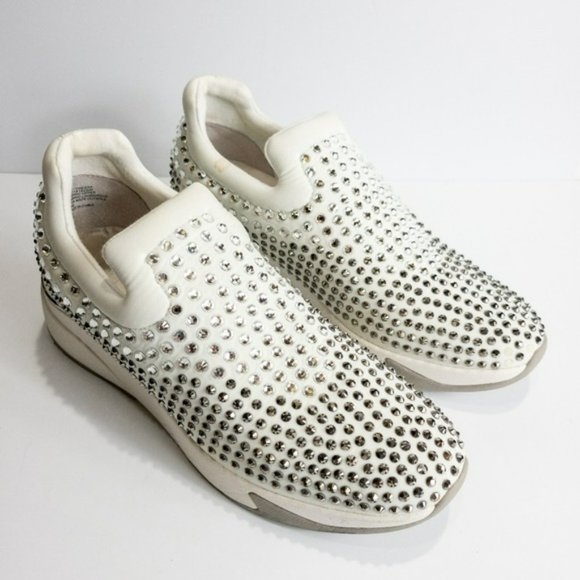 INC International Concepts Oneena Slip-on Sneakers White -10 - Picture 2 of 4